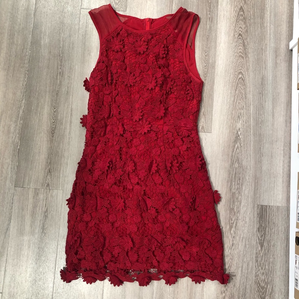 Urban Outfitters red lace dress